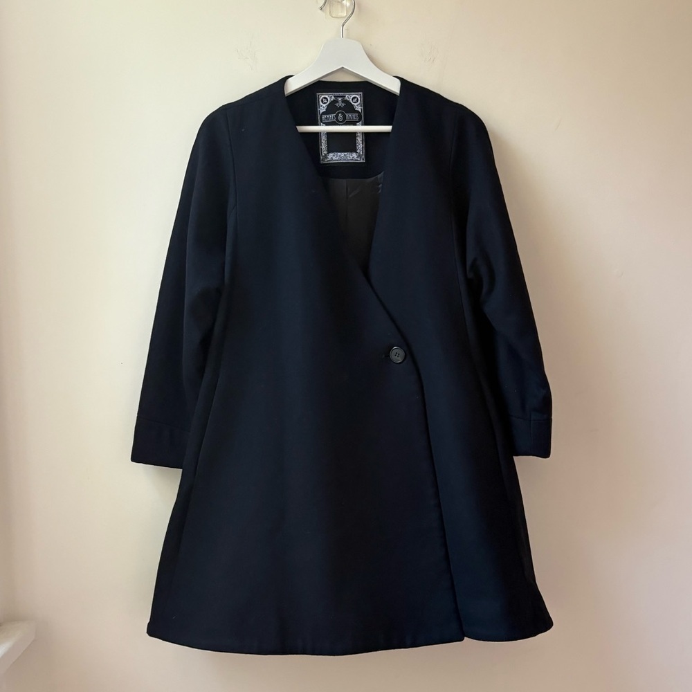 Cecilia Hammarborg Black Swing Coat​ - Picture 5 of 13